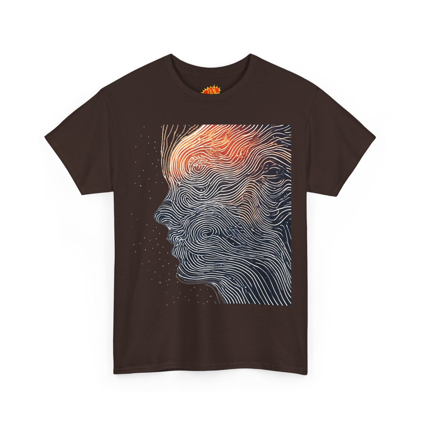 Line Drawing Face Graphic Art Tee Shirt *Multiple Colors*
