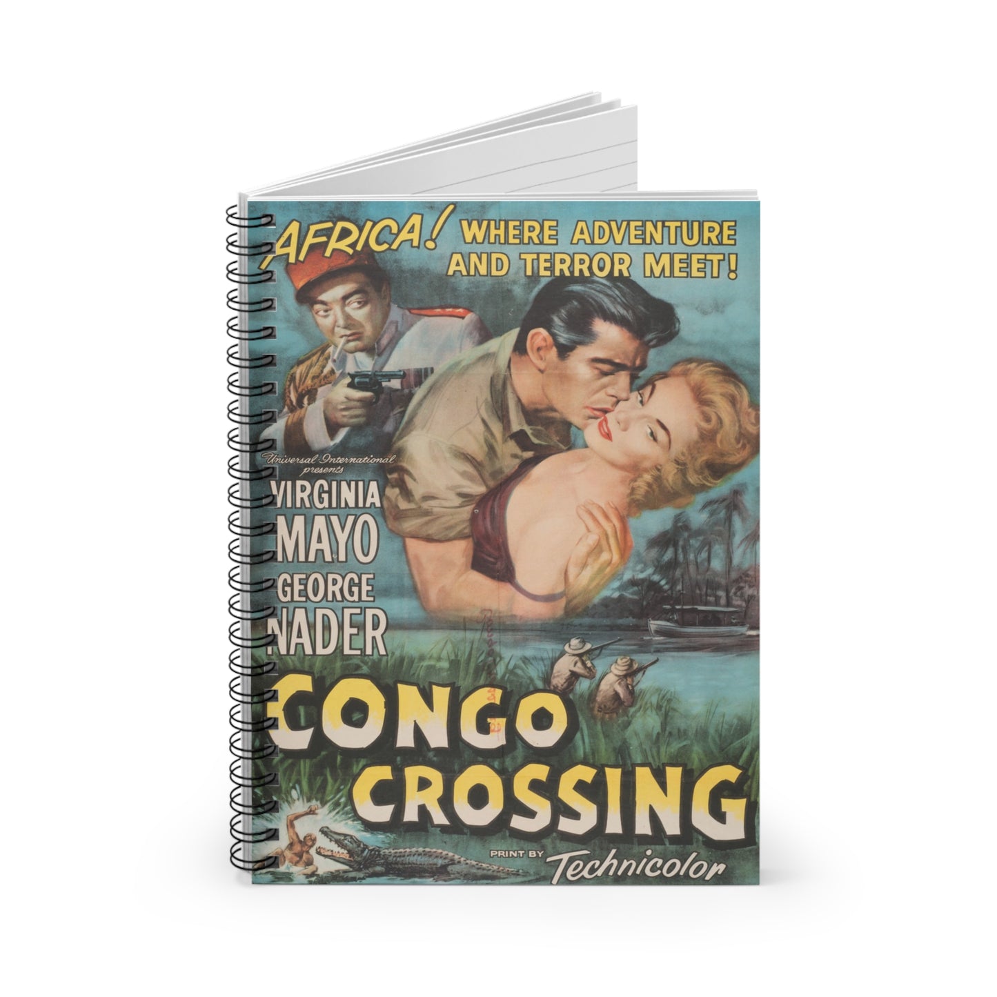 Congo Crossing - Vintage Movie Poster Notebook