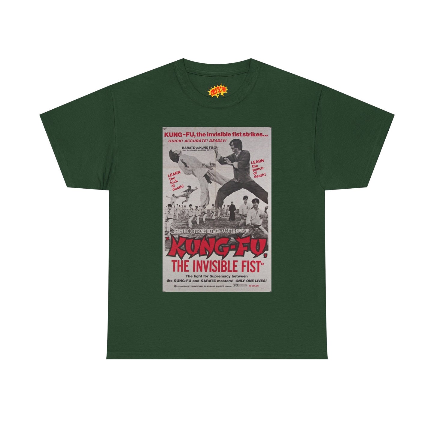Kung Fu the Invisible Fist Movie Poster T-Shirt *Multiple Colors*