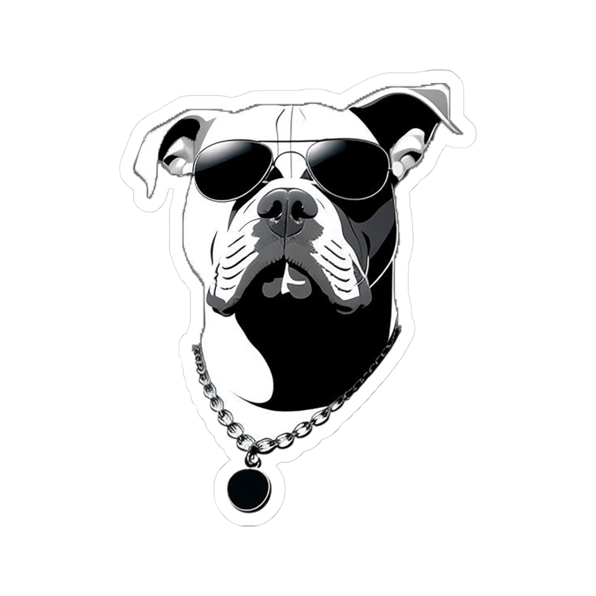 Dog with Sunglasses Stickers