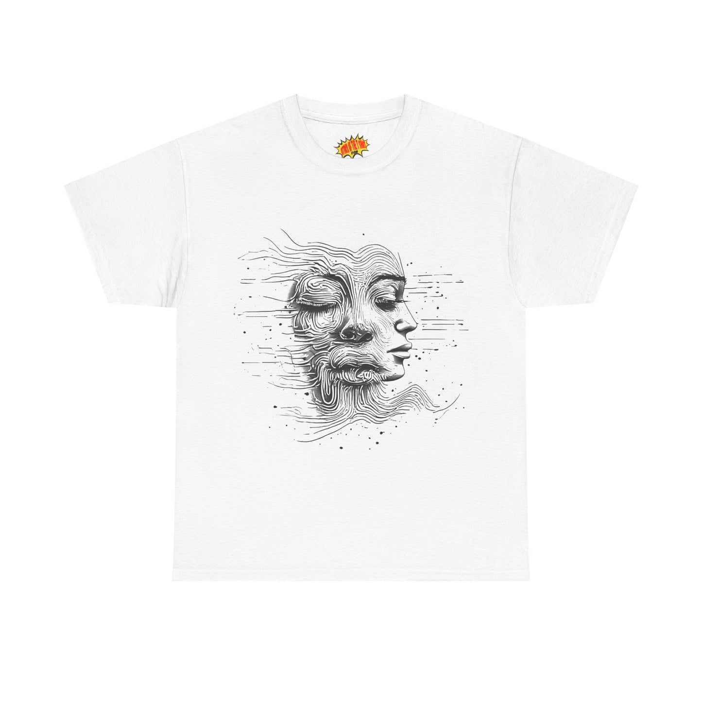 Line Drawing Graphic Art Faces Tee Shirt *Multiple Colors*