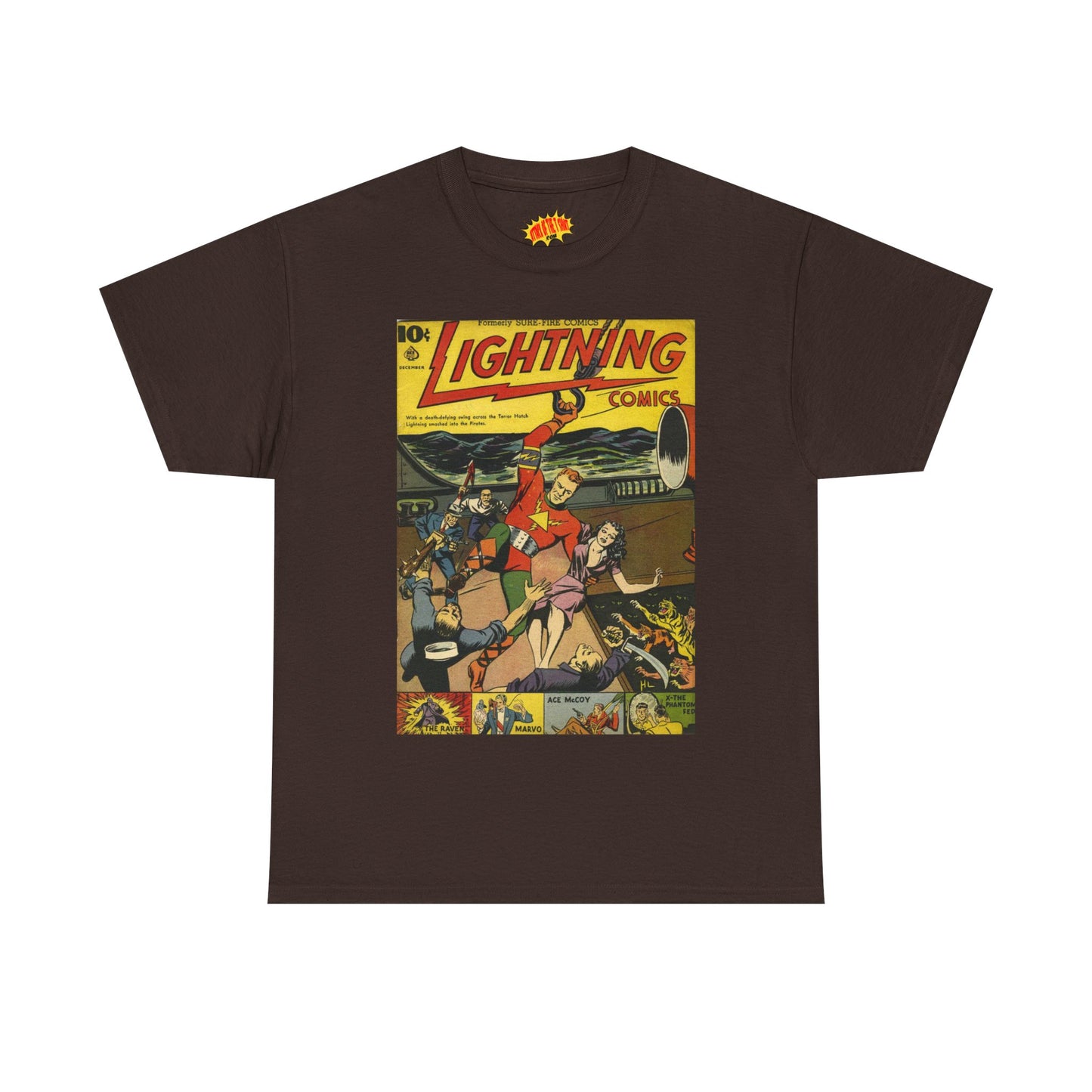 Lightning Comics December Comic Tee Shirt *Multiple Colors*