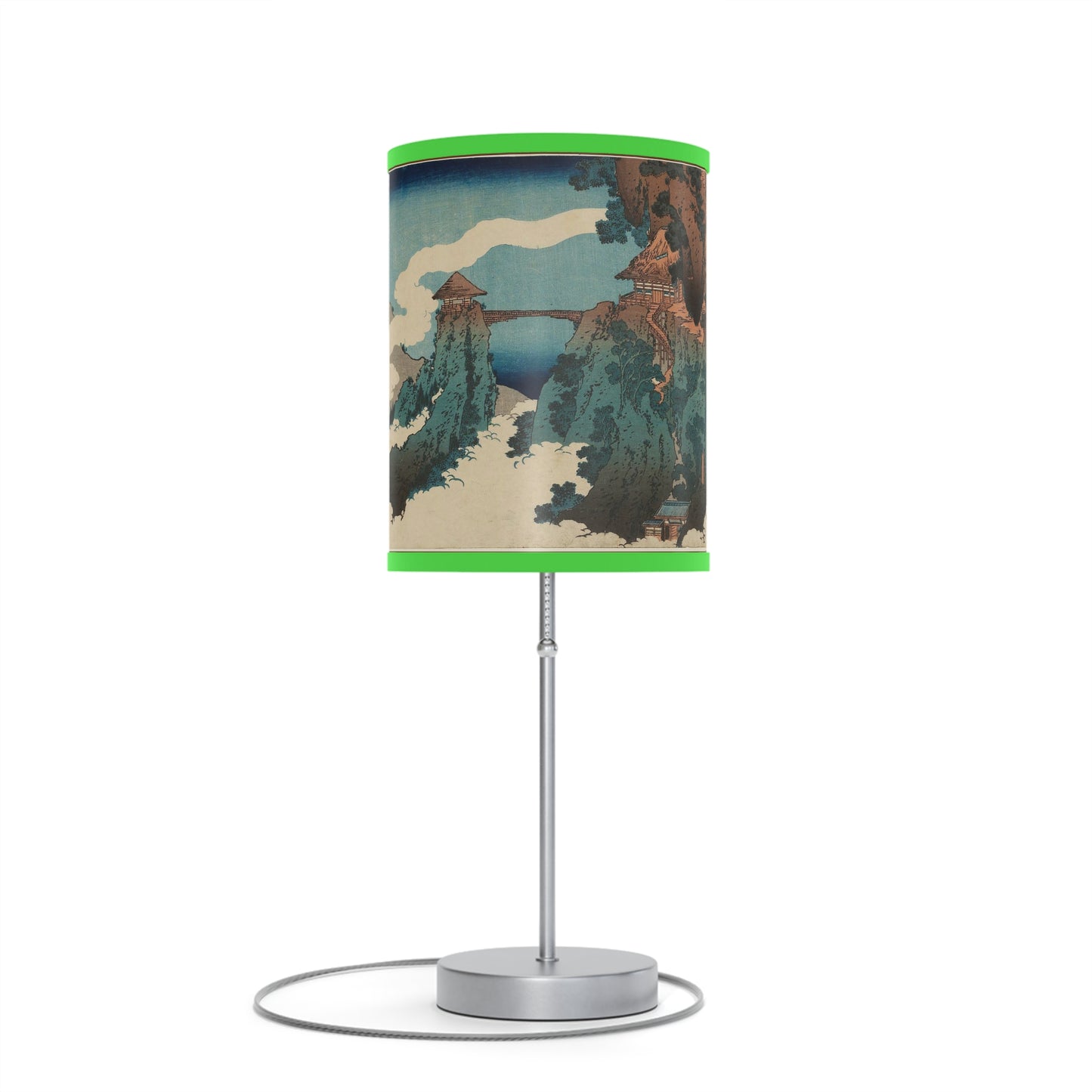 Hanging Cloud Bridge Japanese Woodcut Lamp