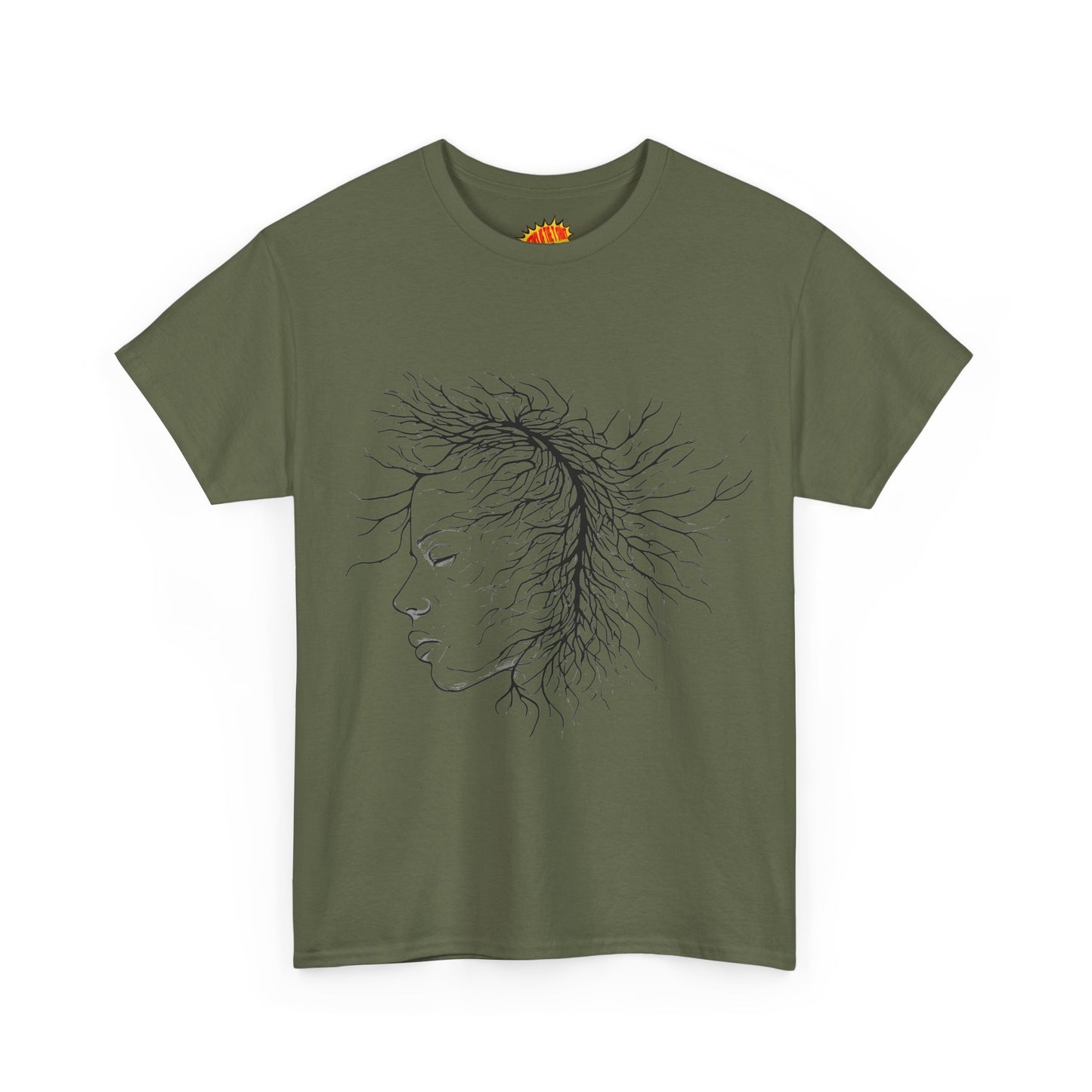 Capillary Face Line Drawing Graphic Art Tee Shirt *Multiple Colors*