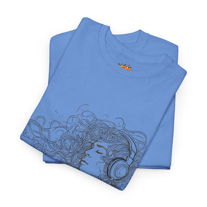 Line Drawing Portrait Graphic Musical Art Tee Shirt