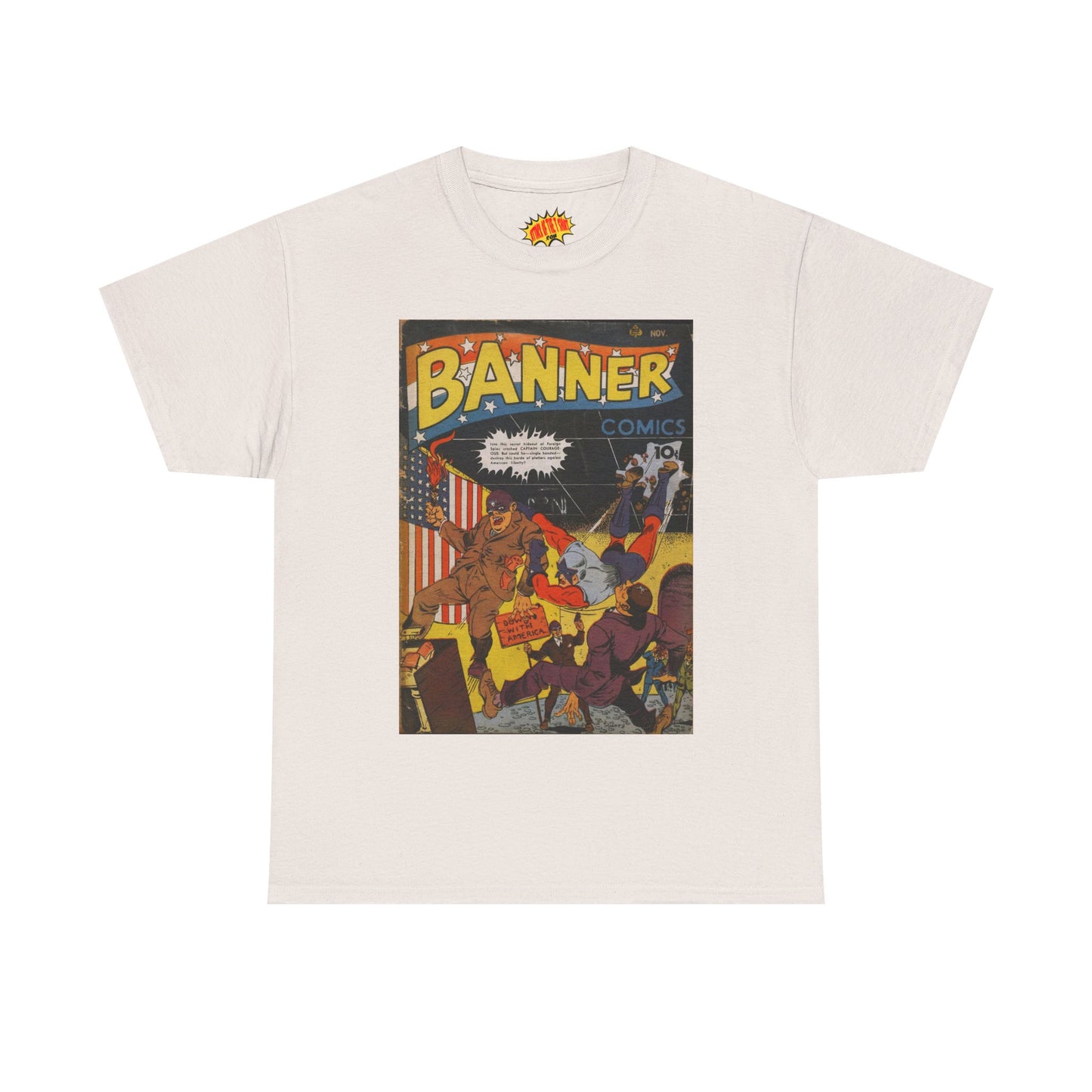 Banner Nov. Comic Tee Shirt *Multiple Colors*