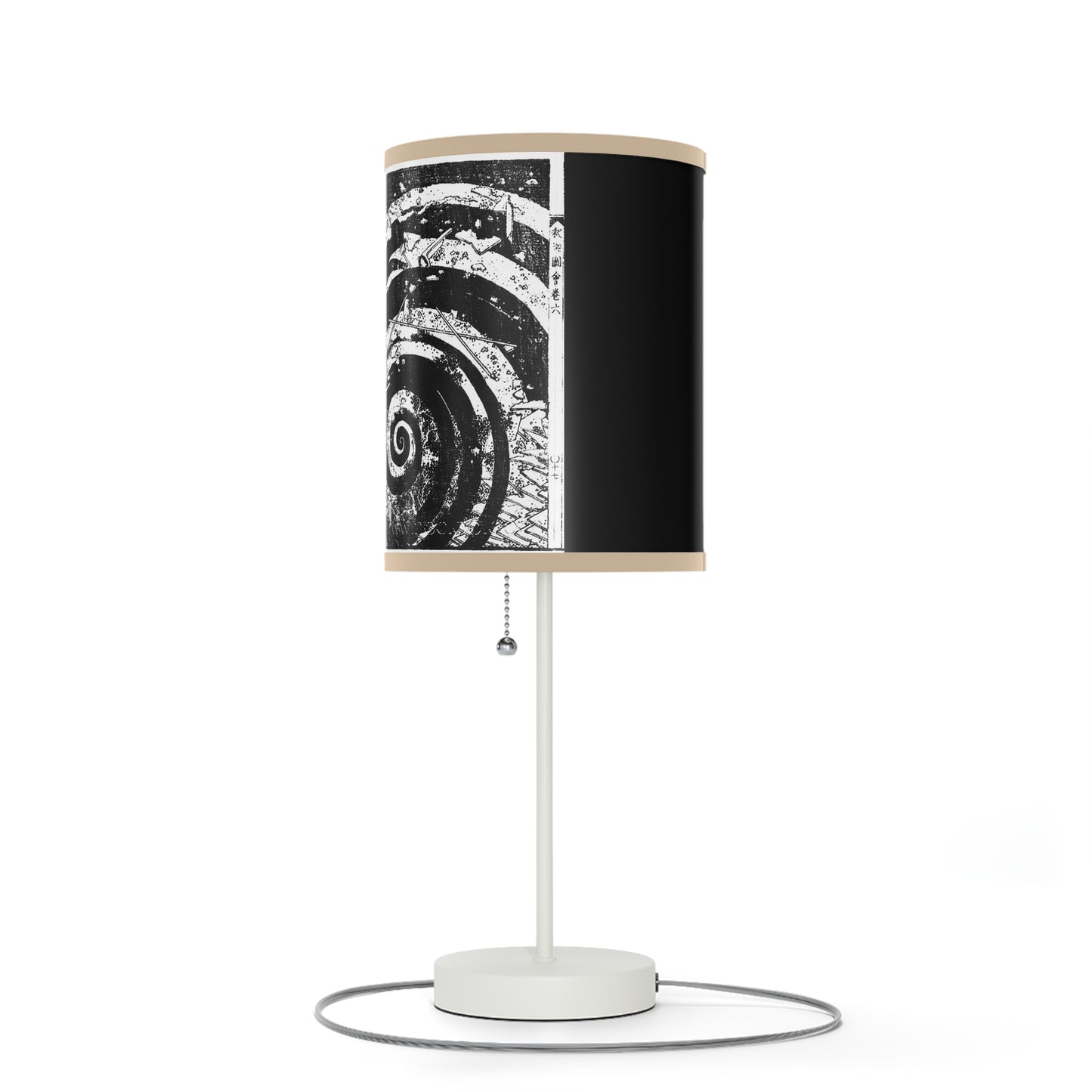 Destruction by Hokusai Japanese Woodcut Lamp