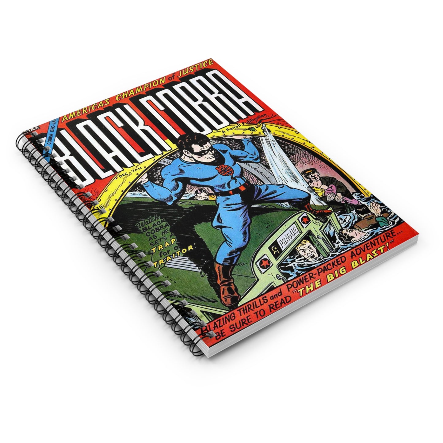 Black Cobra December - January Comic Book Cover Notebook