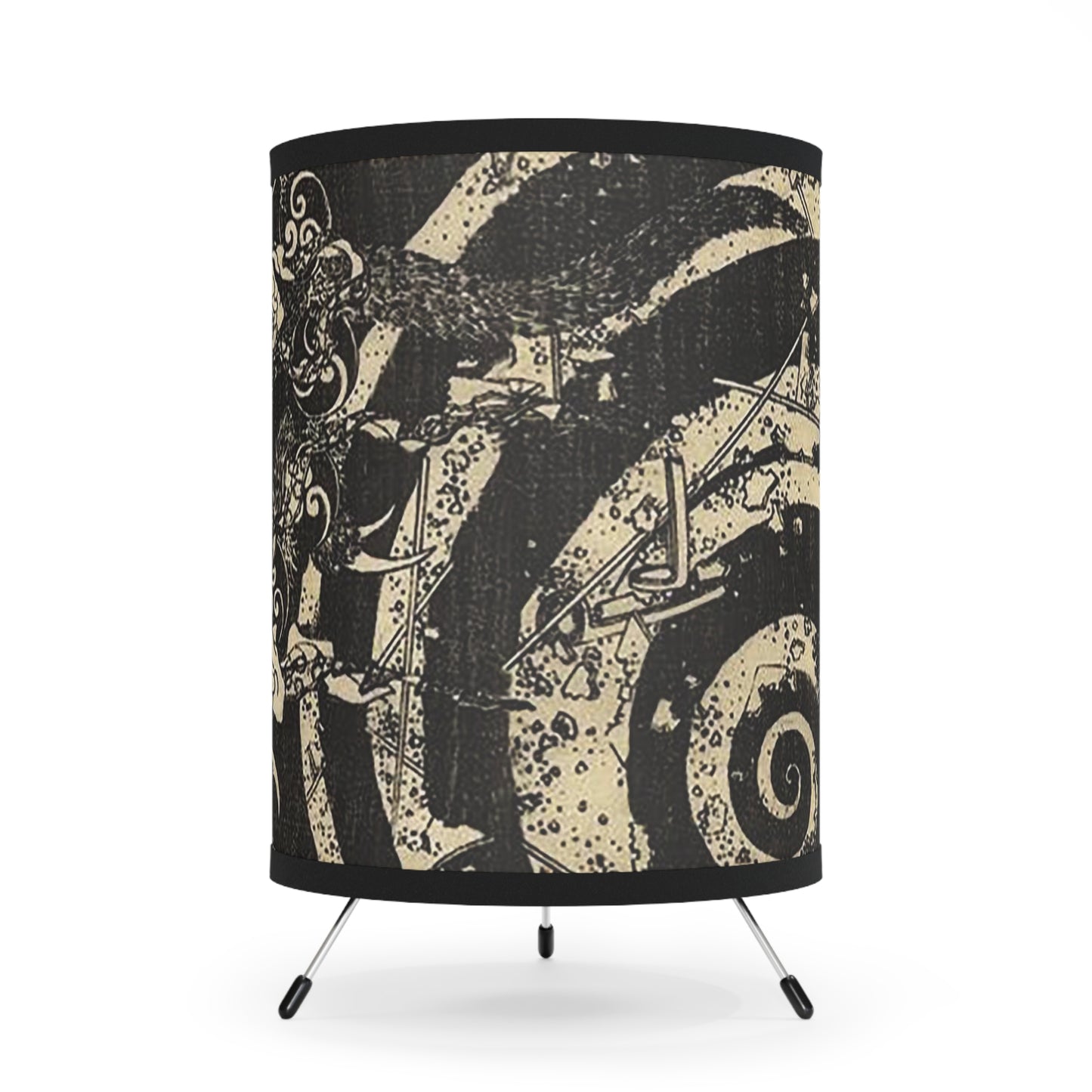 Destruction by Hokusai Japanese Art Lamp