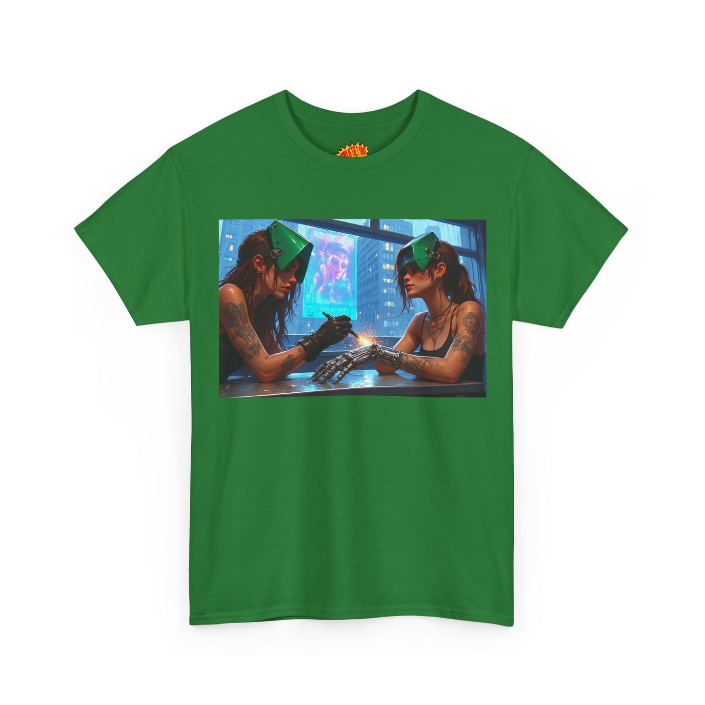 Cyberpunk Robot Hand Repair Scene T-Shirt *Multiple Colors*