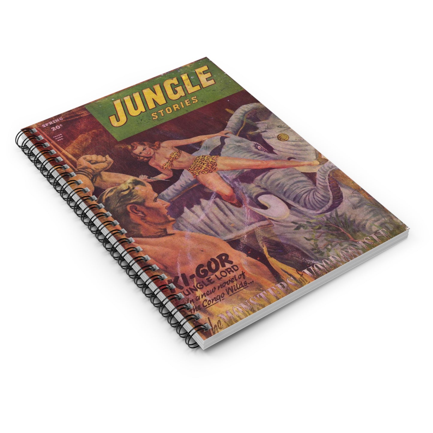Jungle Stories Vol 3 No. 6 Comic Book Cover Notebook