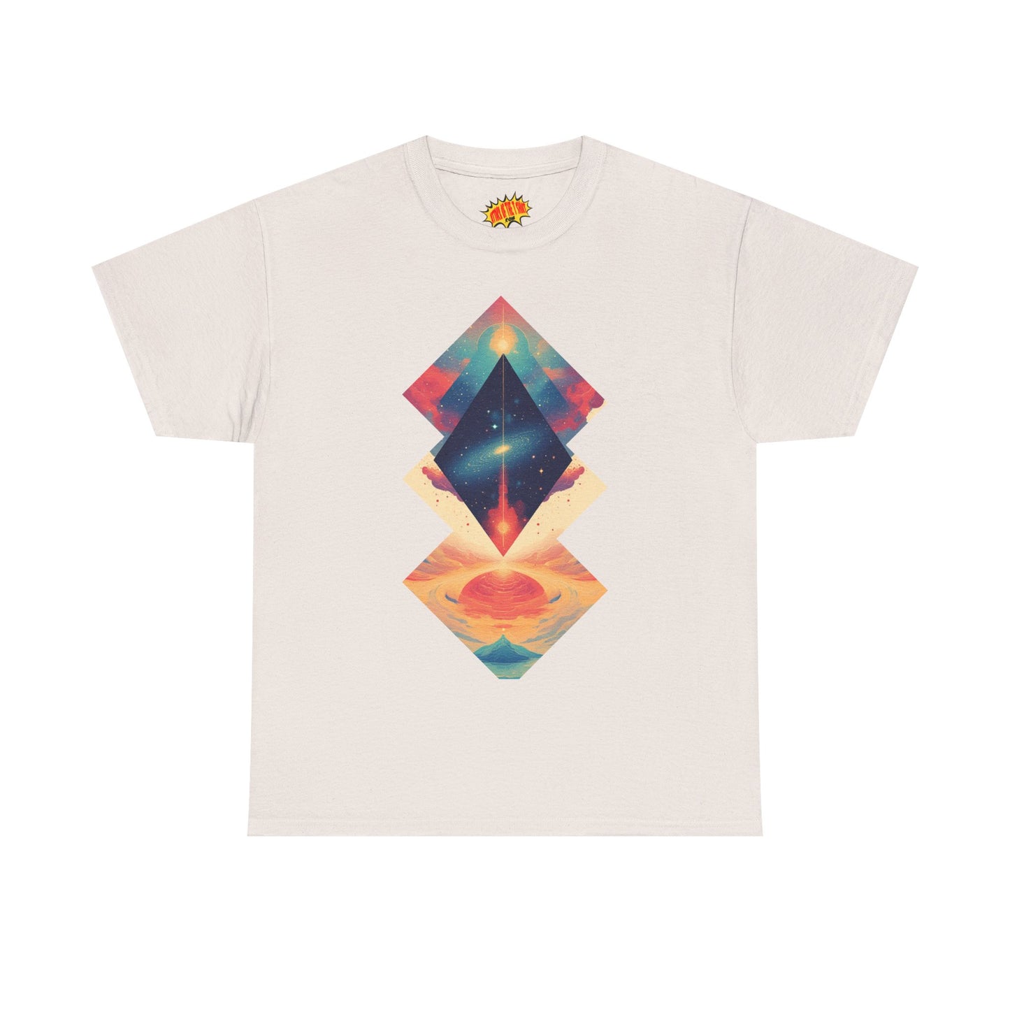 Geometric Shape Galaxy Graphic Space Art Tee Shirt *Multiple Colors*