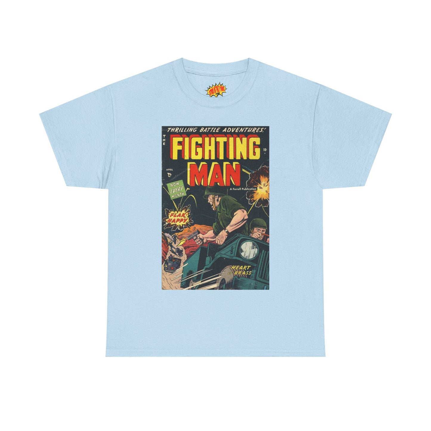 The Fighting Man April Comic Tee Shirt *Multiple Colors*