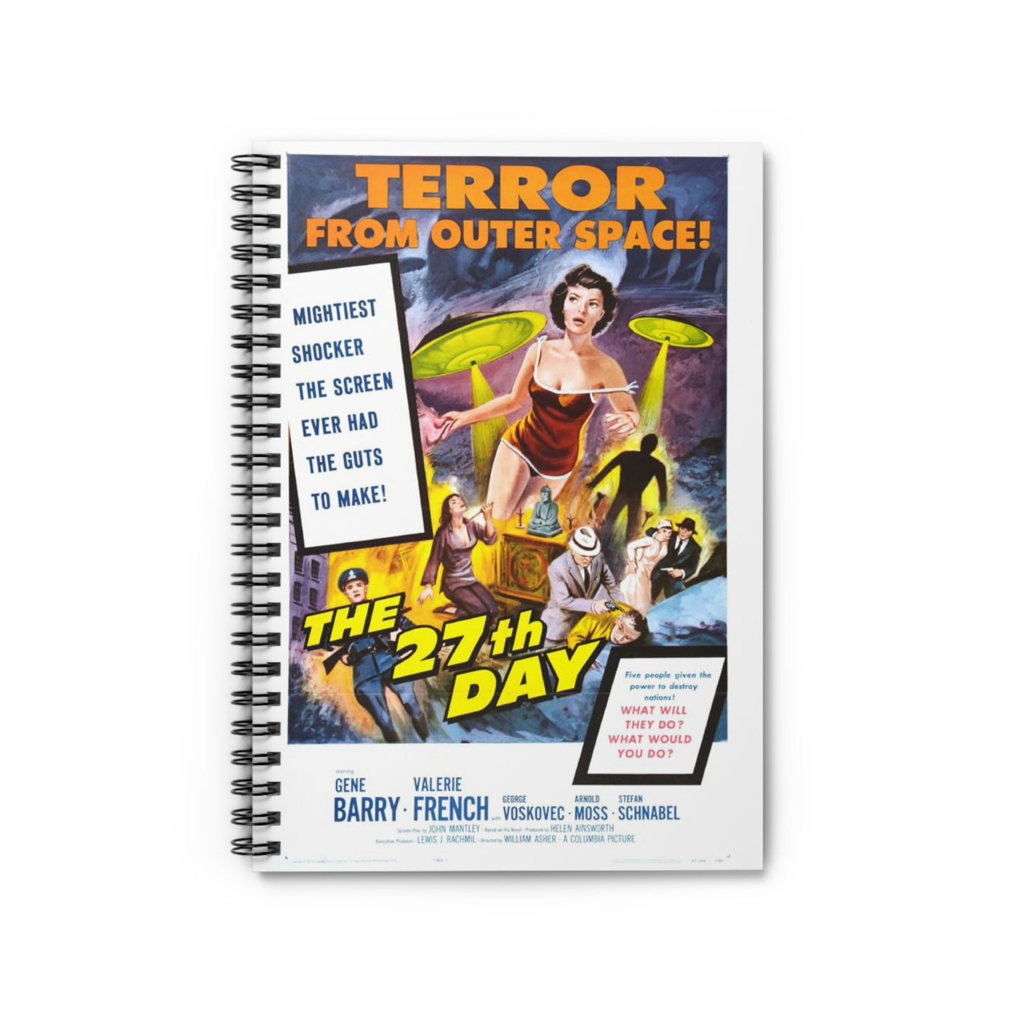 Terror from Outer Space - Vintage Movie Poster Notebook