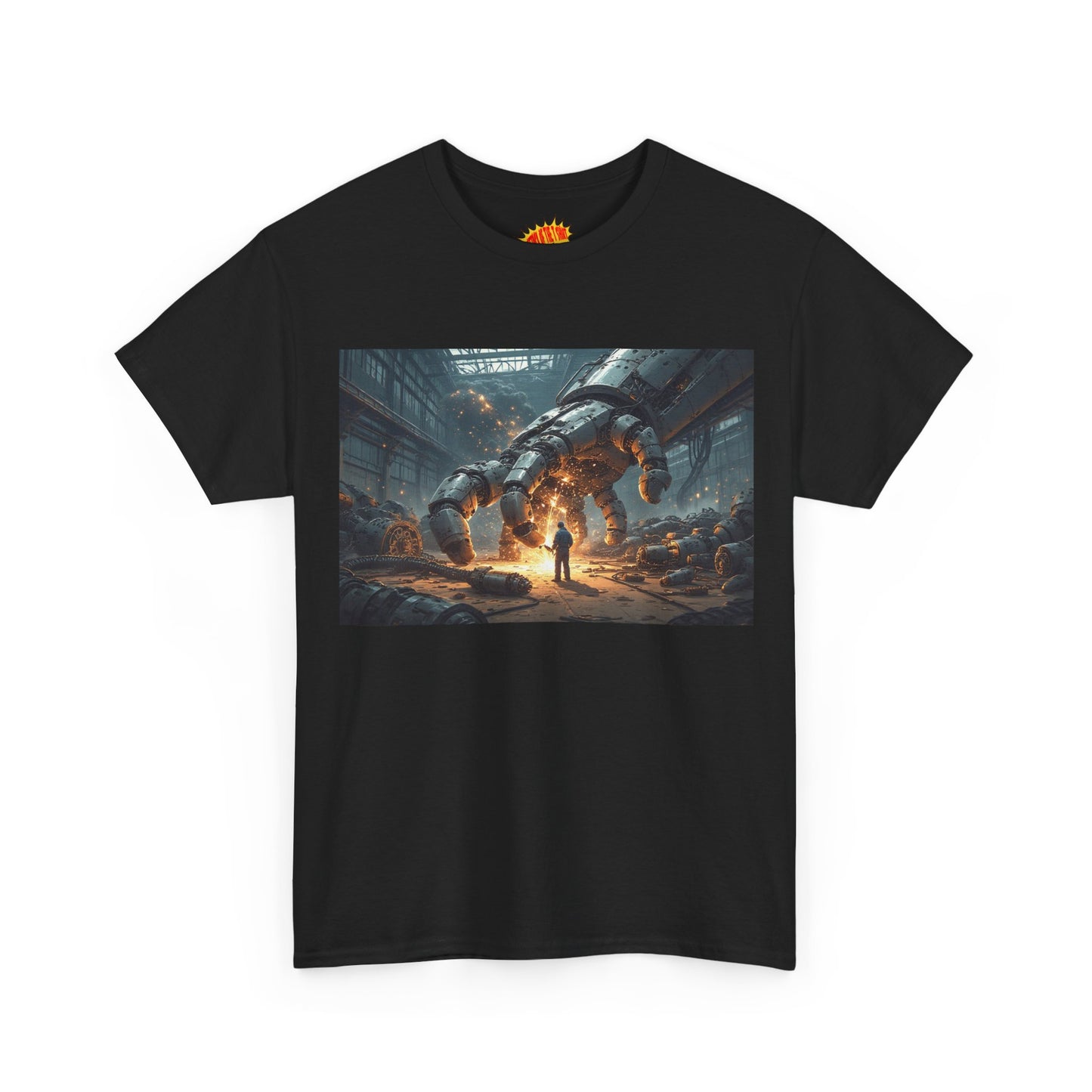 Anime Mech Factory w/Welder & Robot Hand T-Shirt *Multiple Colors*