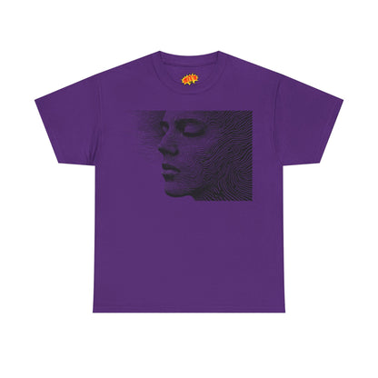 Face Line Drawing Portrait Graphic Art Tee Shirt