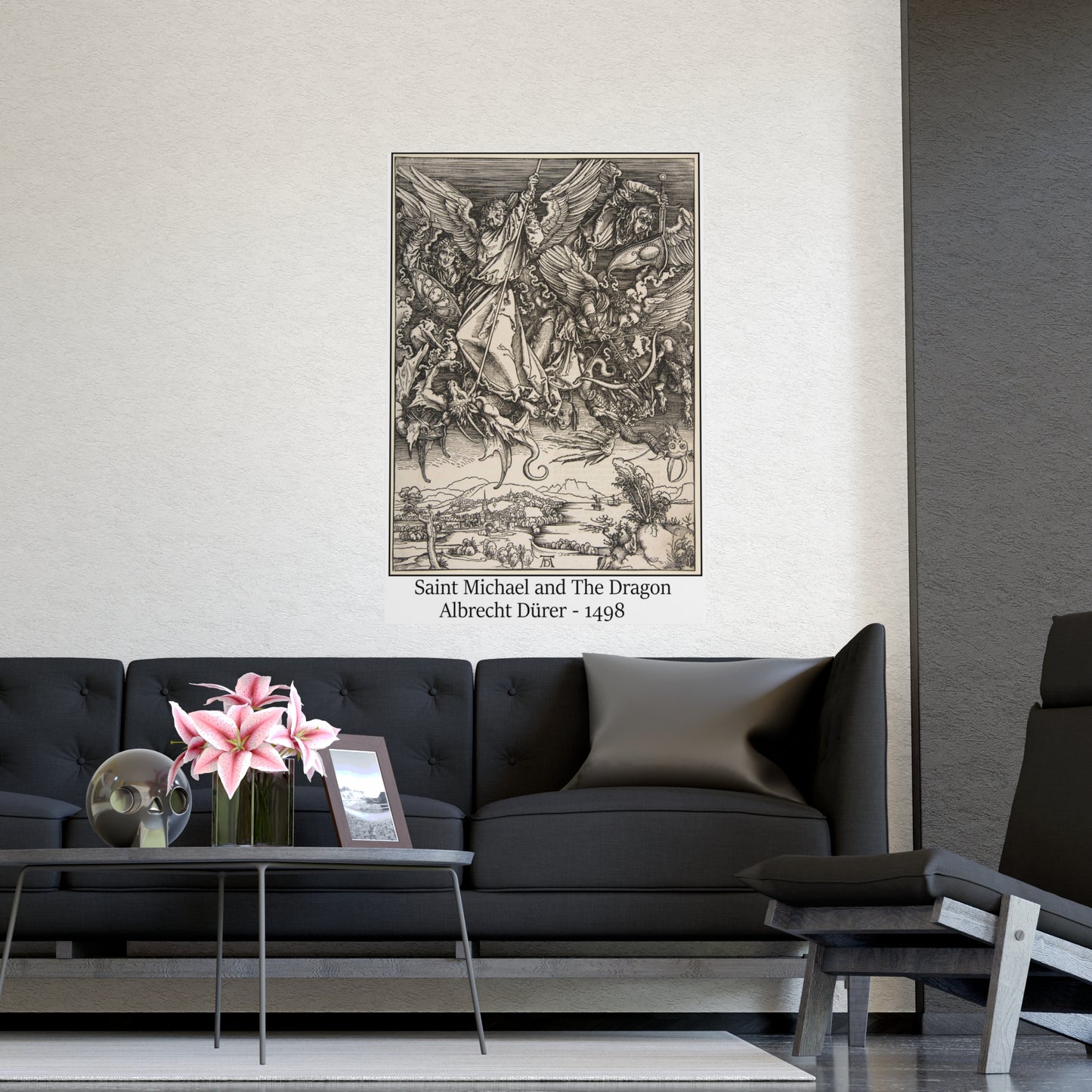 Saint Michael and The Dragon - Albrecht Dürer, 1498