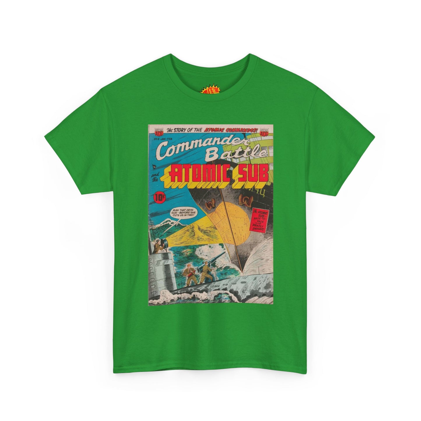 Commander Battle Atomic Sub No. 4 Comic Tee Shirt *Multiple Colors*