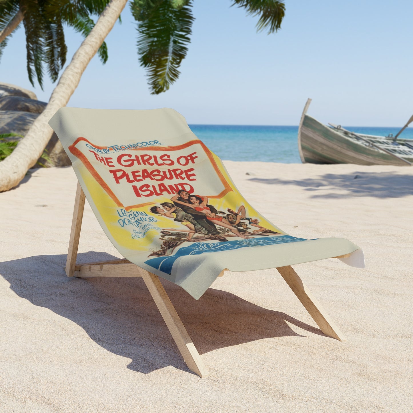The Girls of Pleasure Island Beach Towel | Vintage Movie Poster Art Print Towel