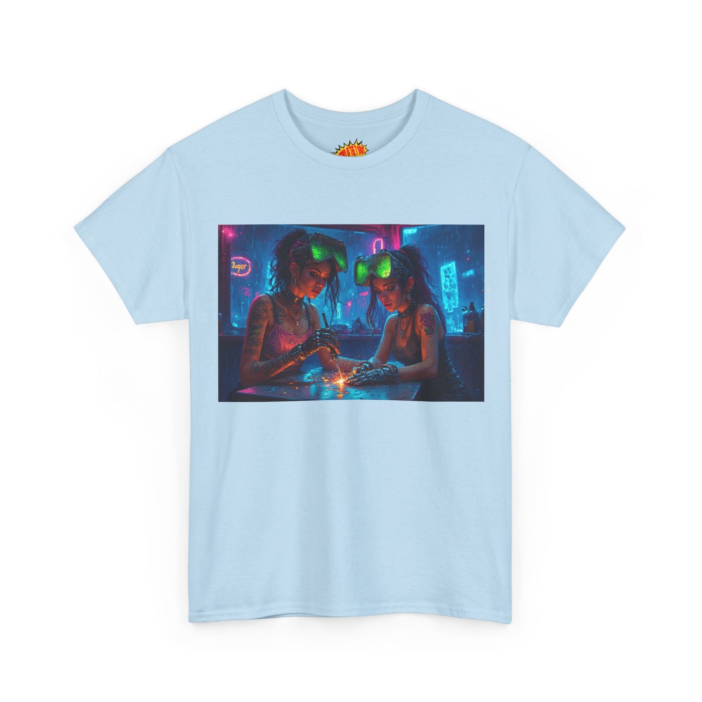 Cyberpunk Robot Fingers Manicure Scene T-Shirt *Multiple Colors*
