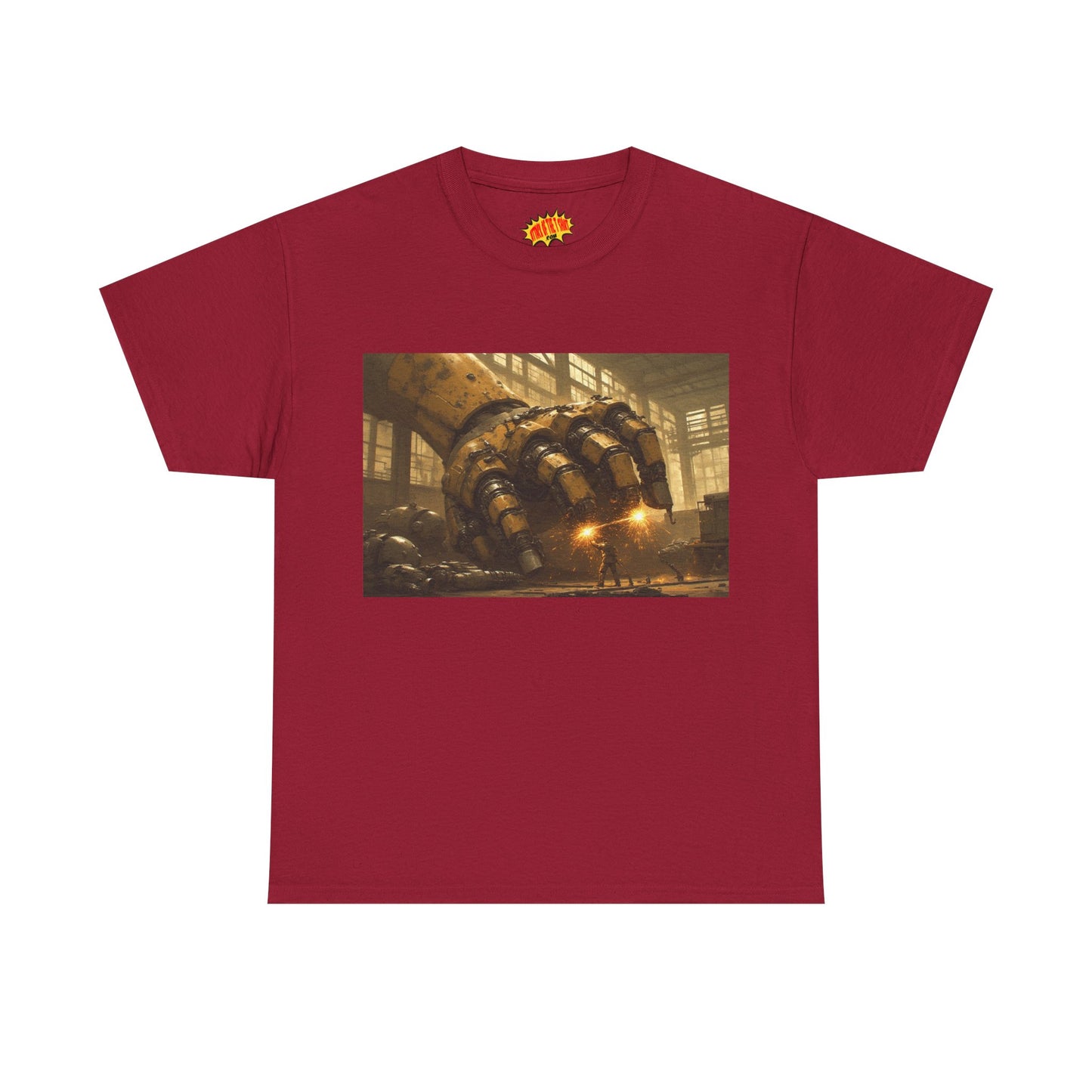 Anime Factory w/Welder & Mech Robot Hand T-Shirt *Multiple Colors*