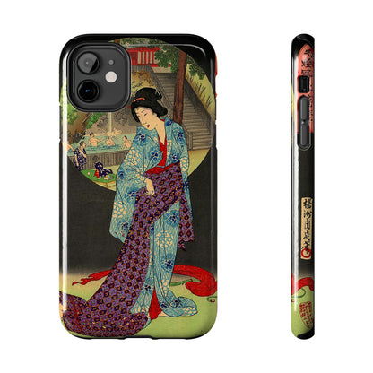Oji Waterfall by Toyohara Chikanobu, 1890 iPhone Case *Many Sizes Available*