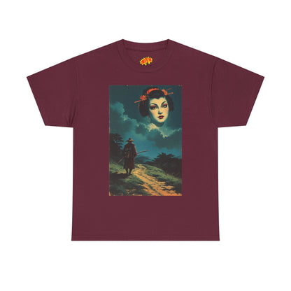 Walking Samurai w/Cloud Woman T-Shirt