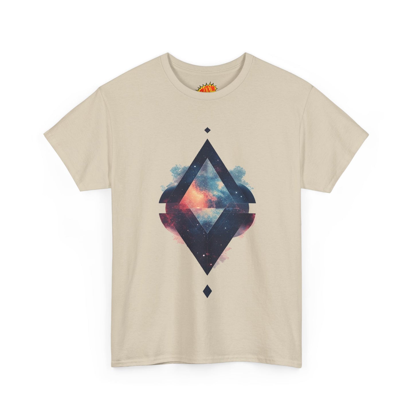 Split Diamond Shape Nebula Graphic Space Art Tee Shirt *Multiple Colors*