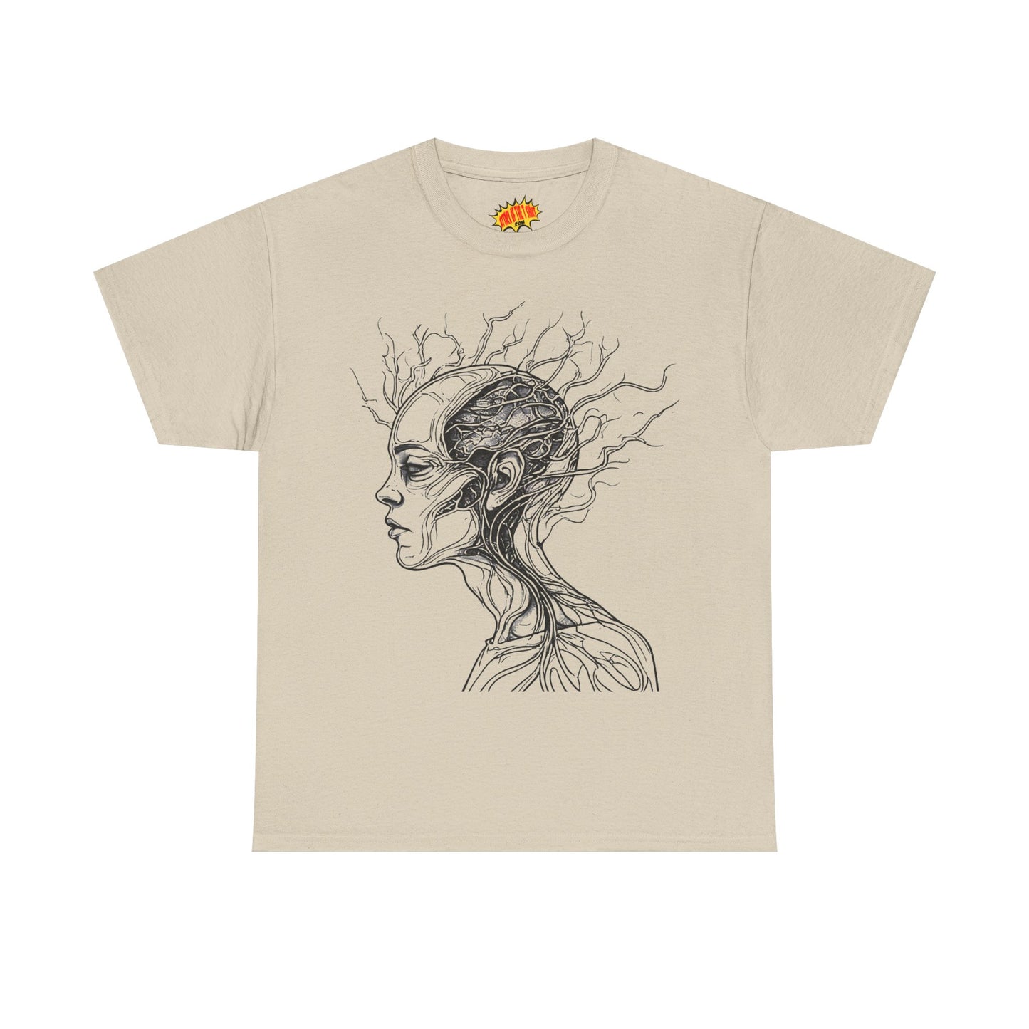 Anatomy Line Drawing Face Graphic Art Tee Shirt *Multiple Colors*