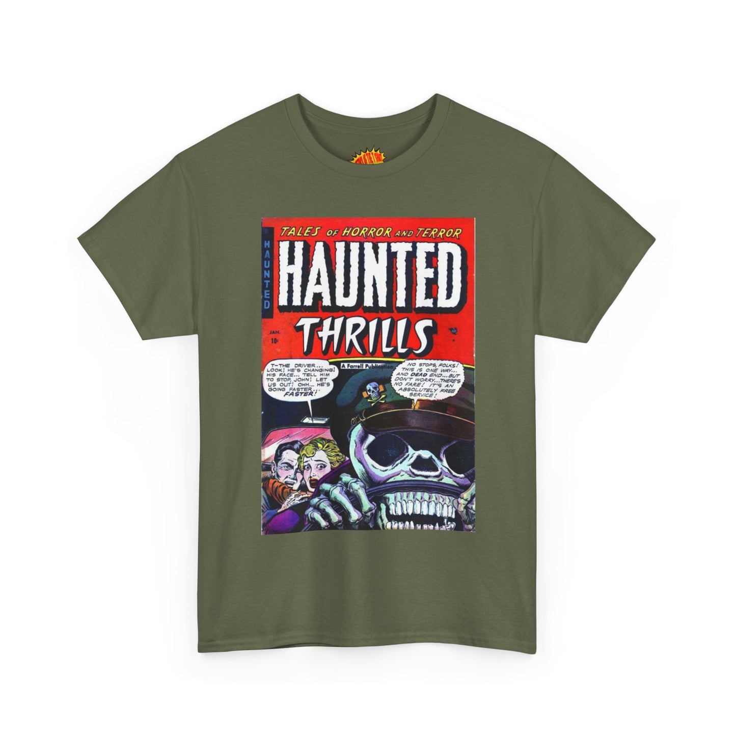 Haunted Thrills January Comic Tee Shirt *Multiple Colors*