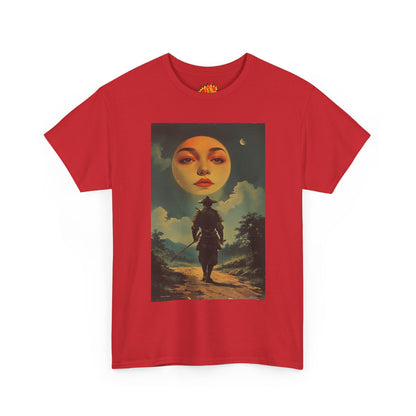 Walking Samurai w/Blood Moon Face T-Shirt