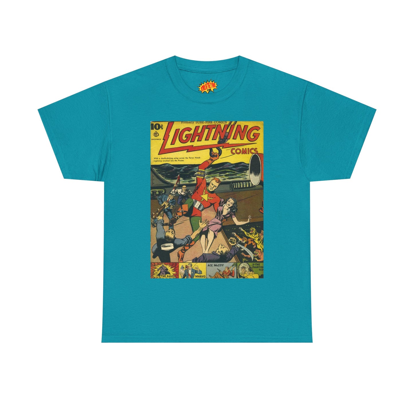 Lightning Comics December Comic Tee Shirt *Multiple Colors*