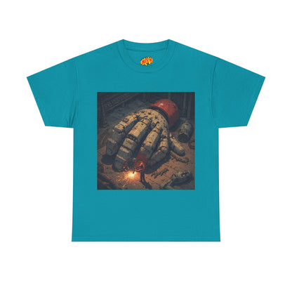 Anime Mech Factory Welder w/Giant Robot Hand T-Shirt