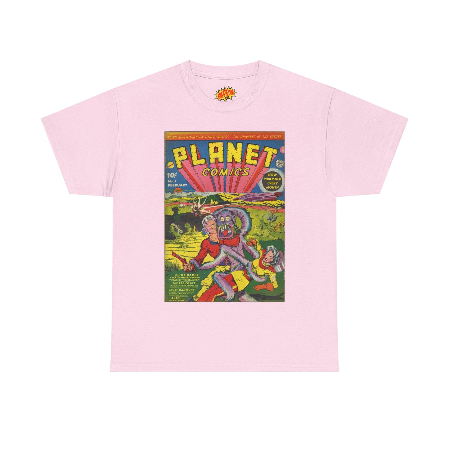 Planet Comics #2 - Heavy Cotton Tee *Light Colors*