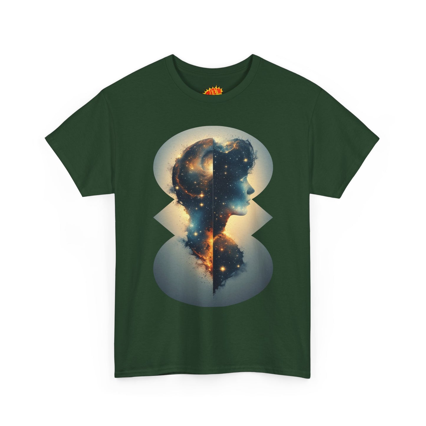 Cosmic Silhouette Galaxy Graphic Art Tee Shirt *Multiple Colors*