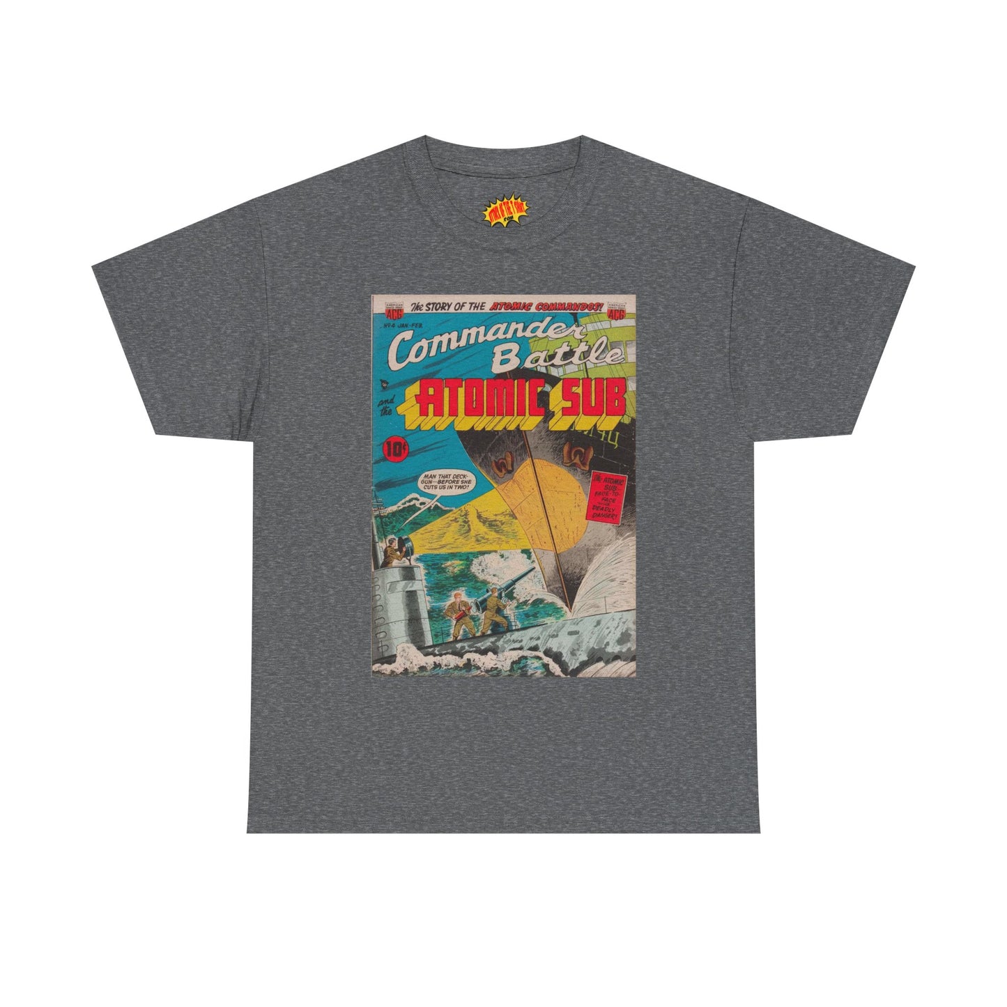 Commander Battle Atomic Sub No. 4 Comic Tee Shirt *Multiple Colors*