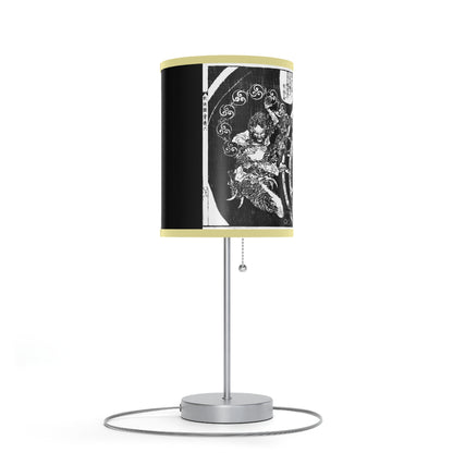 Destruction by Hokusai Japanese Woodcut Lamp