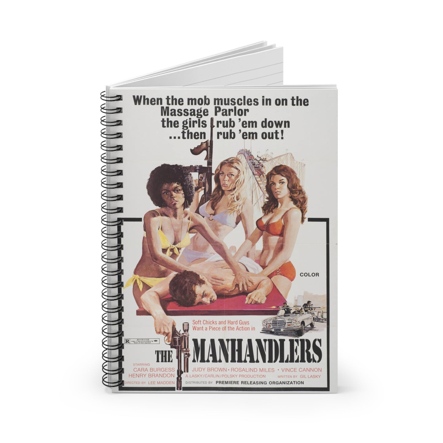 The Manhandlers - Vintage Movie Poster Notebook