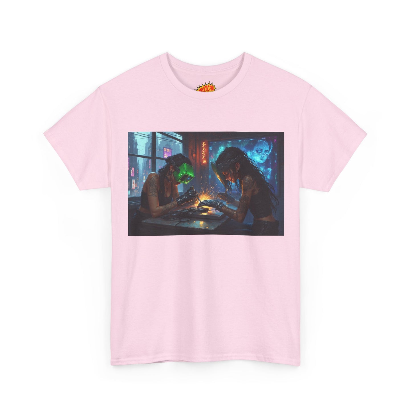 Cyberpunk Robot Nail Salon T-Shirt *Multiple Colors*