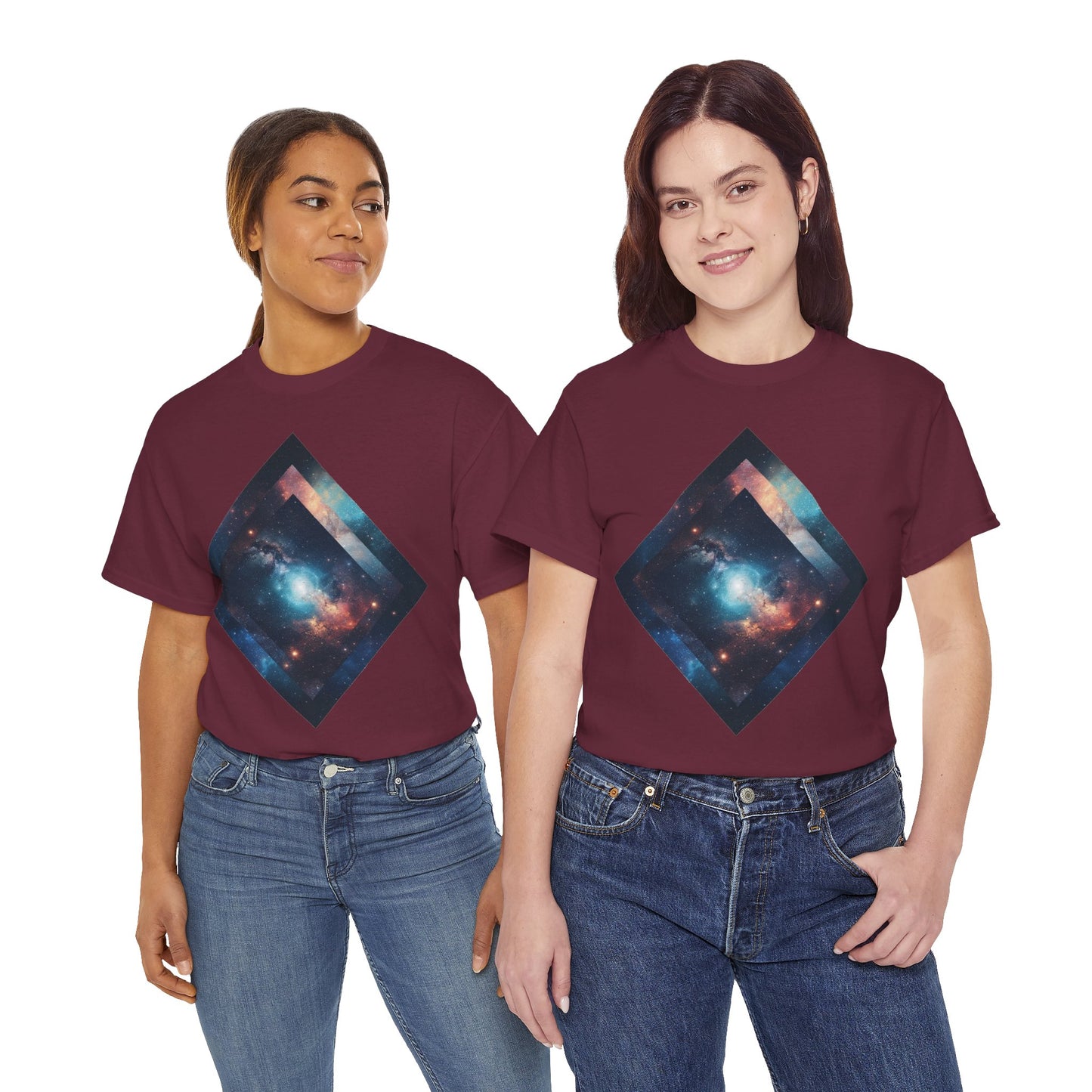Diamond Galaxy Art Graphic Tee Shirt *Multiple Colors*