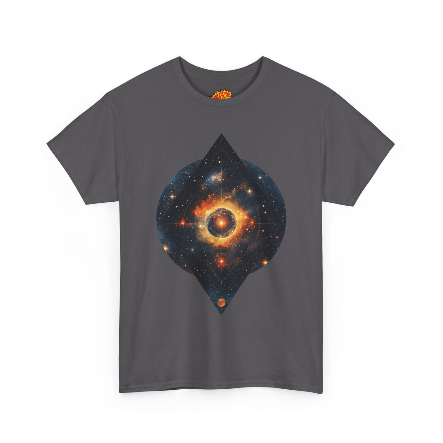 Rounded Diamond Shape Nebula Graphic Space Art Tee Shirt *Multiple Colors*