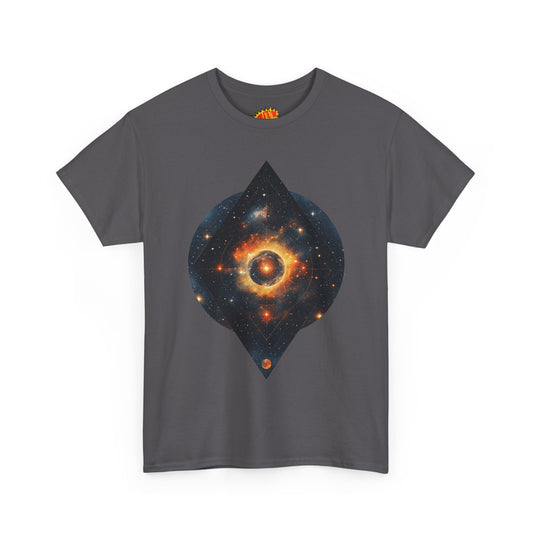 Rounded Diamond Shape Nebula Graphic Space Art Tee Shirt *Multiple Colors*