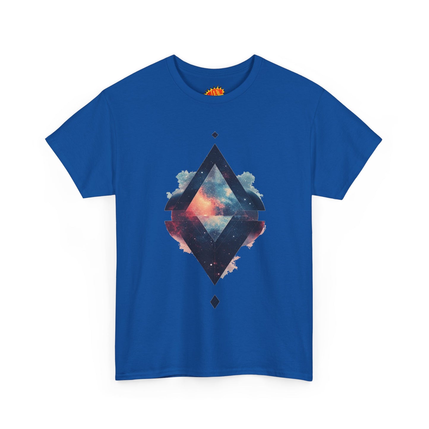 Split Diamond Shape Nebula Graphic Space Art Tee Shirt *Multiple Colors*
