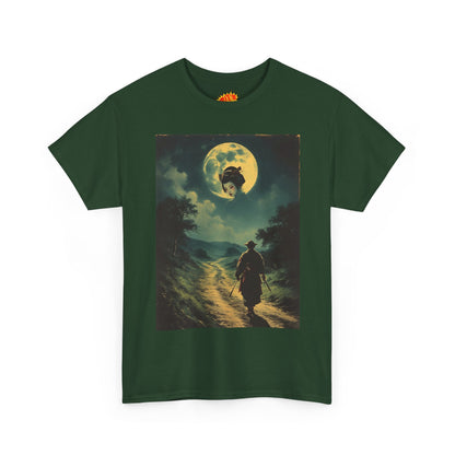Travelling Samurai w/Moon Geisha Woman T-Shirt