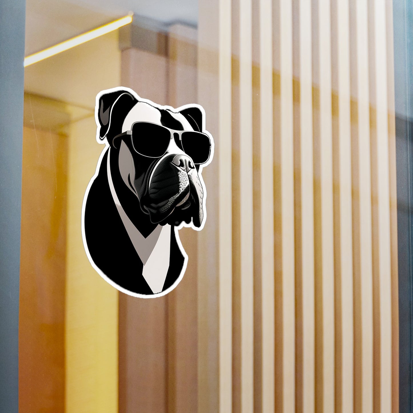 Dog with Sunglasses Durable Vinyl Decal Sticker