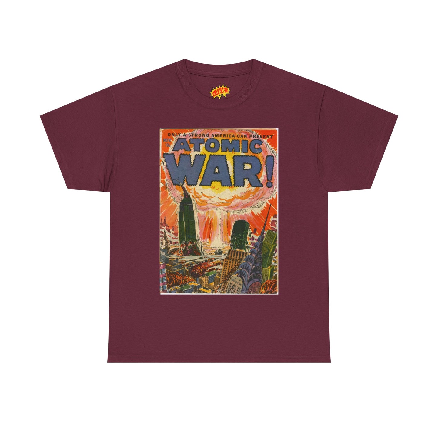 Atomic War Nov. Comic Tee Shirt *Multiple Colors*
