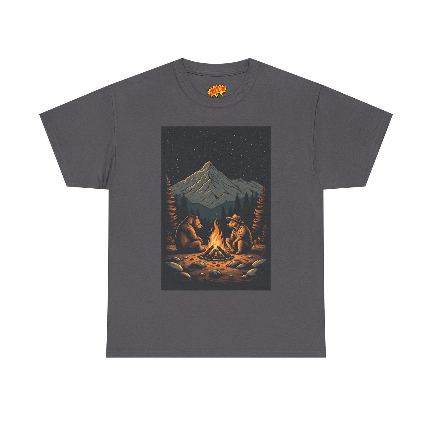 Mountain Bears Campfire Scene T-Shirt *Multiple Colors*