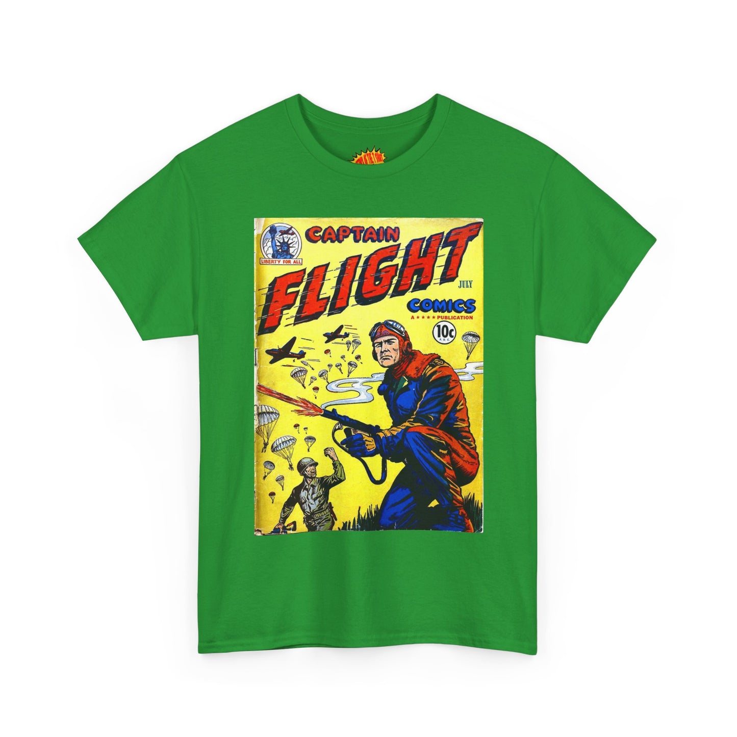 Captain Flight July Comic Tee Shirt *Multiple Colors*