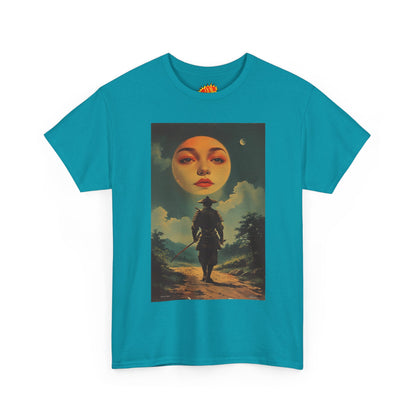 Walking Samurai w/Blood Moon Face T-Shirt
