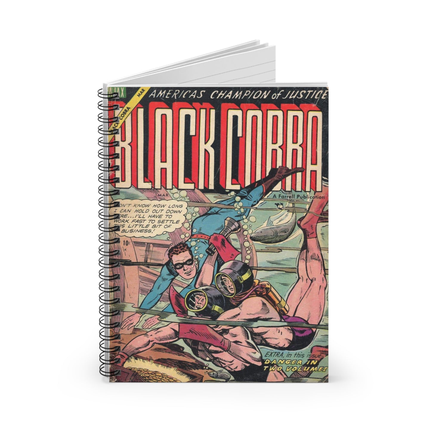 Black Cobra March Comic Spiral Notebook